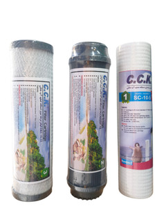 فیلتر پیش تصفیه خانگی 3 عددی C.C.K کربن پسته